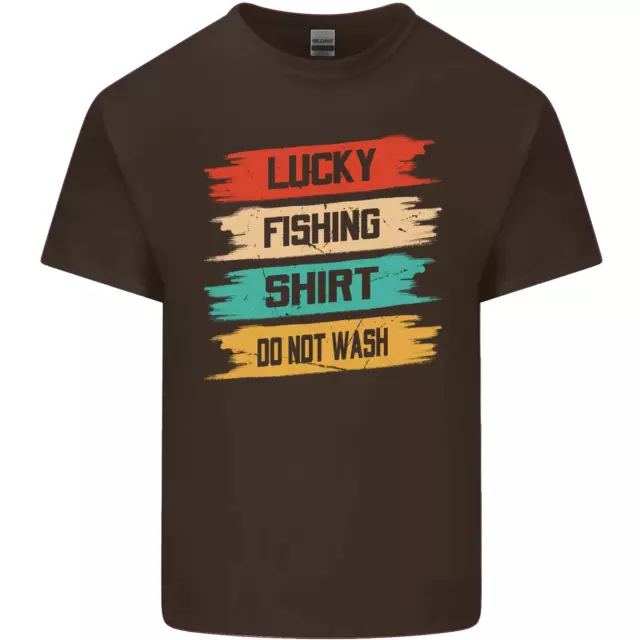 Maglietta da pesca Lucky Fisherman divertente da uomo cotone t-shirt top 10