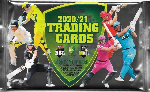 6 x 2020 2021 CA CRICKET AUSTRALIA BBL TRADERS TRADING CARD PACKS