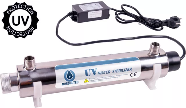 UV-C Sterilisator Wasserfilter UV Wasserentkeimung PHILIPS NORDIC TEC 1-12 GPM