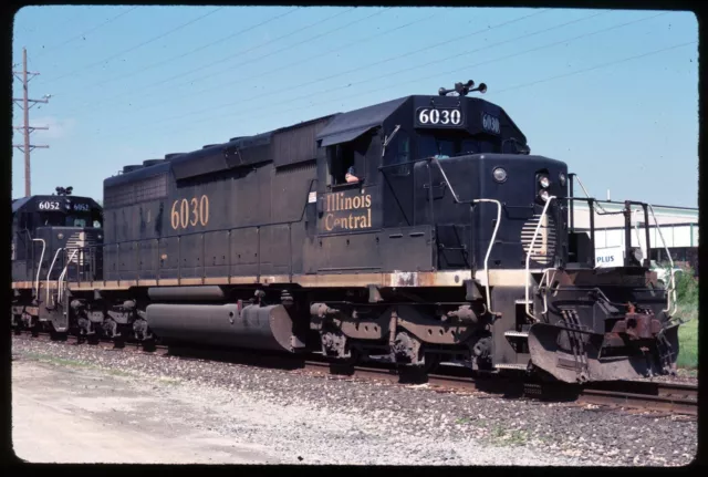 Original Rail Slide - IC Illinois Central 6030 no location 5-9-1991