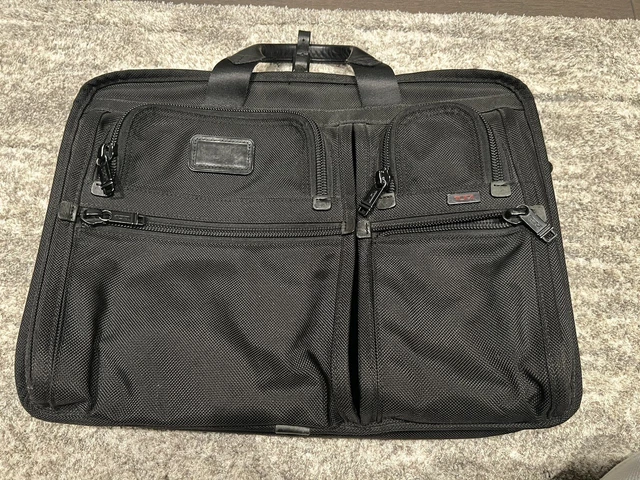 TUMI Alpha Laptop Organizer Briefcase Bag Black