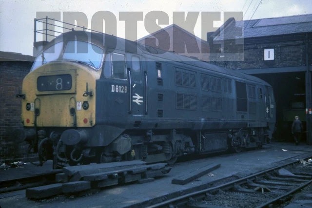 35MM SLIDE BR British Railways Diesel Loco Class 21 D6129 Eastfield ...