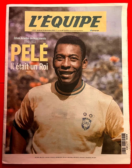 Journal L'Équipe – 30 Décembre 2022 – Hommage à Pelé – Édition Collector