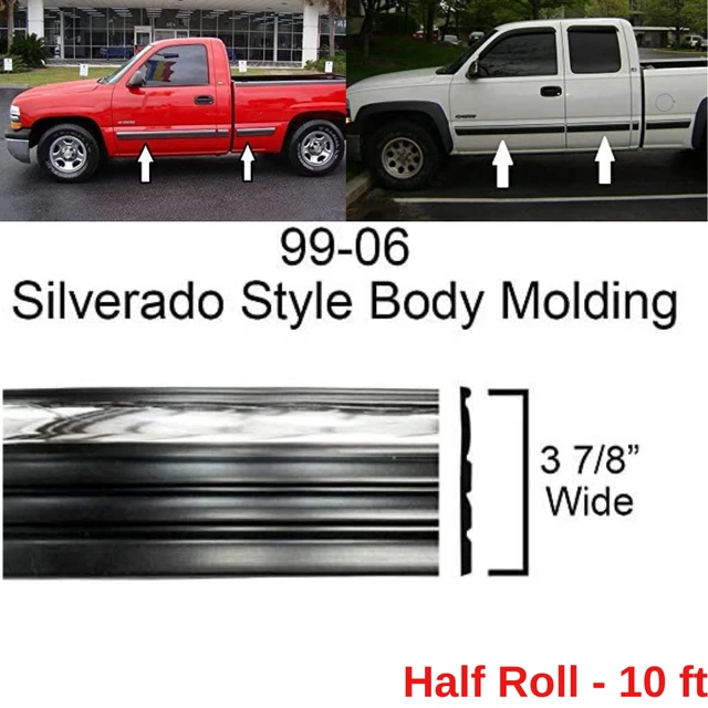 CHROME SIDE BODY Trim Molding for 19992006 Chevy GMC Silverado Pickup