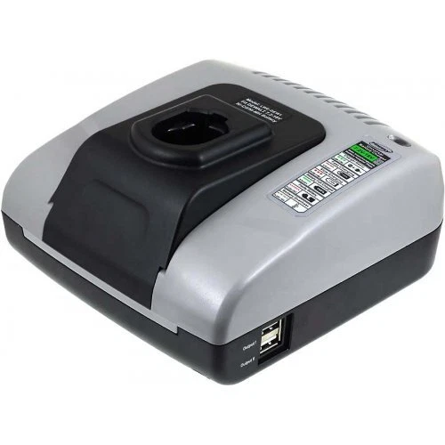 POWERY BATTERY CHARGER with USB for Black Decker type A1118L 18V