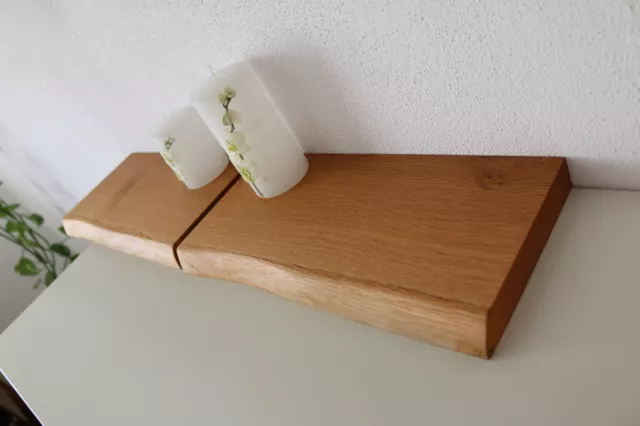 2 uds tablero de pared de roble salvaje tablero de madera maciza estante tablero de estantería borde de árbol! 2