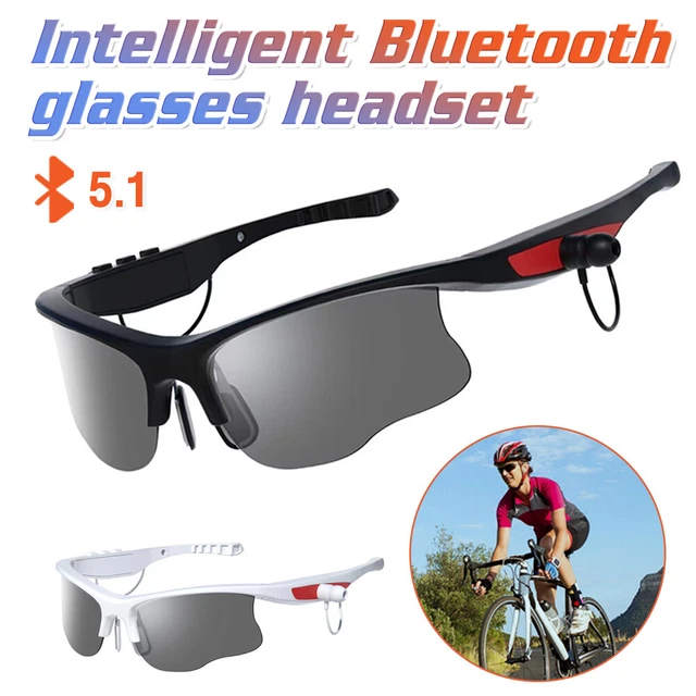 Bluetooth 5.1 Smart Glasses Wireless Music Headset Audio Speaker Hands Free Call