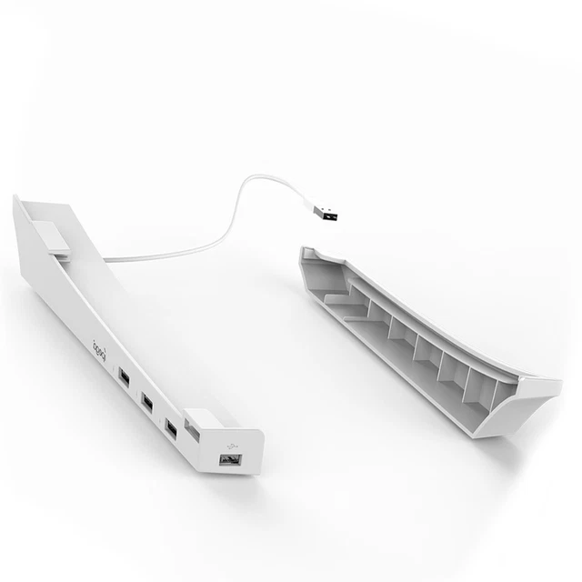 Wall Mount Holder Game Host Storage Bracket 4 USB Port For PS5 Console Version