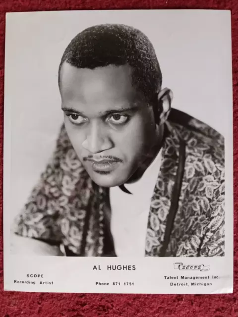 RARE AL HUGHES 8x10 PROMO PHOTO Detroit NORTHERN SOUL Singer TAKE IT OR LEAVE IT