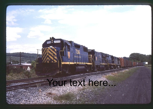 caa103 Orig. Slide Delaware & Hudson 7316 on 8-82