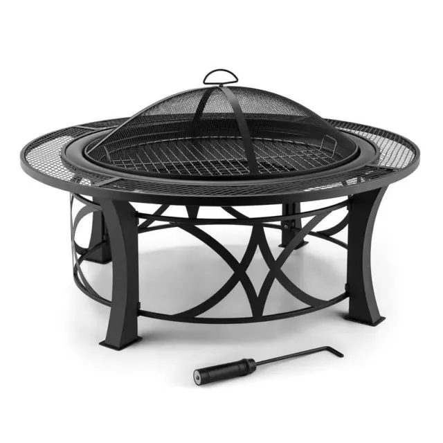 Feuerkorb Terrassenofen Feuerschale Grill Gartenofen Grillrost 95cm