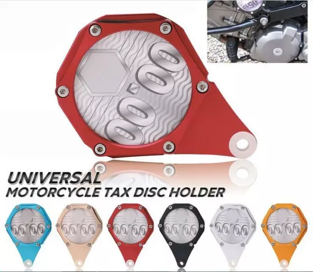 Motorcycle Motorbike Bike Moped Tax Disc Holder Waterproof Metal