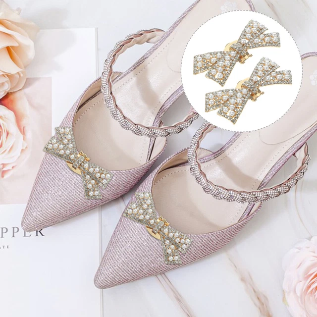 1 paio di clip per scarpe con fiocco scarpe da sposa ciondoli scarpe decorazioni per donna ragazze