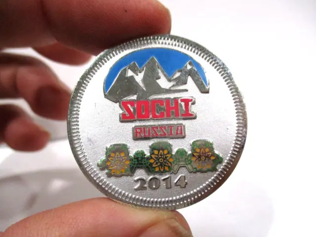 2014 Sochi Russia Olympic Team USA challenge coin token 1 1/2 ''