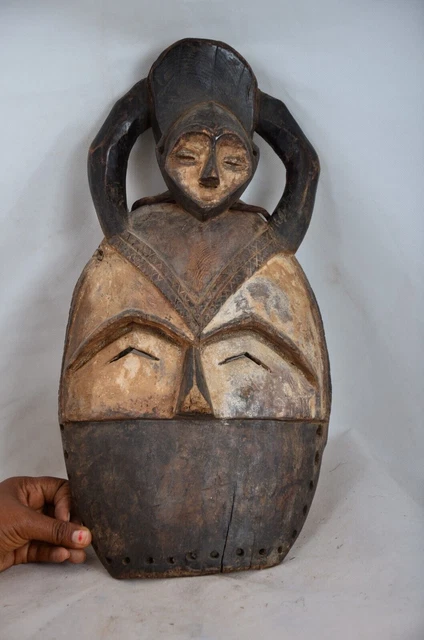 African Tribal Art, nice mbole  Mask  from Democratic Republic of Congo