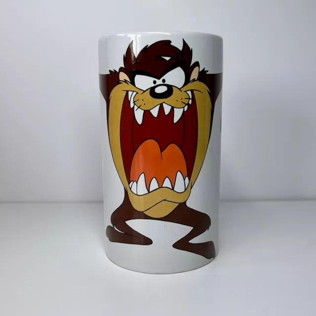 Vintage Looney Tunes Tasmanian Taz Devil Storage Jar 7" NO LID Warner Bros. 1999