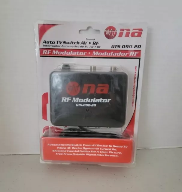 New Auto TV Switch RCA to RF Modulator Antenna F-Type Coaxial Video Converter