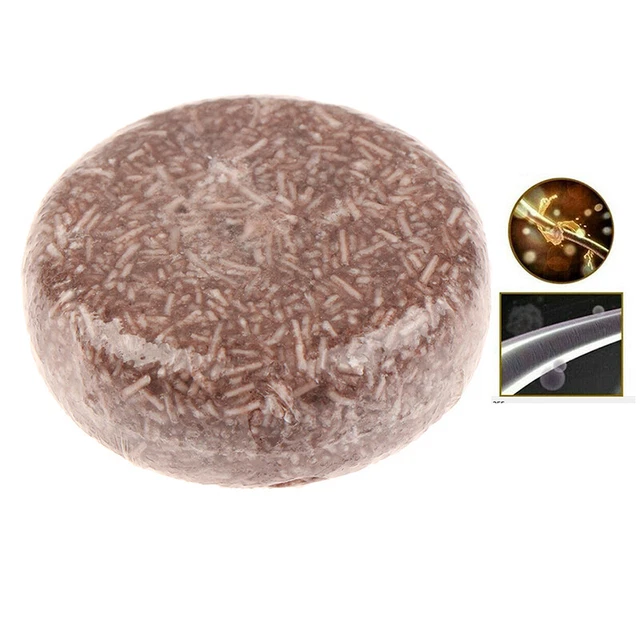 Barra de champú para oscurecer el cabello acondicionador orgánico 100% natural cuidado de reparación wi