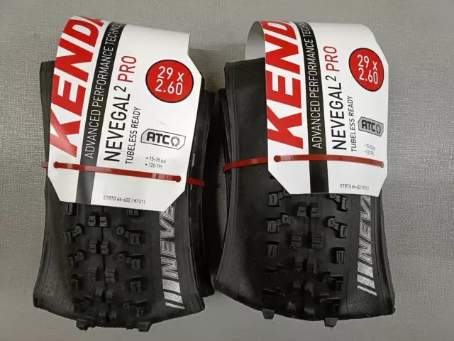 Kenda Nevegal 2 PRO Tyre 29 X 2.6/2.60  Enduro-DTC ATC Folding - Pair