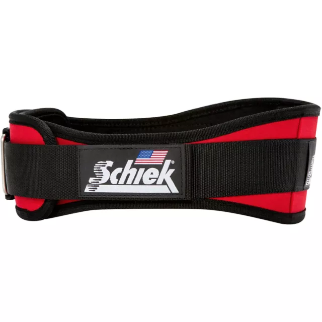 Schiek Sports Model 2004 Nylon 4 3/4" Weight Lifting Belt - Red
