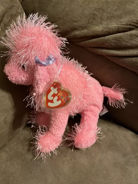 Ty beanie babies Punkies Collection Flair The Pink Poodle. Mwmt