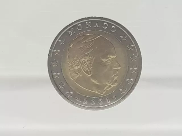 2 Euro Monaco 2001 Principe Rainiero - Sin Circular