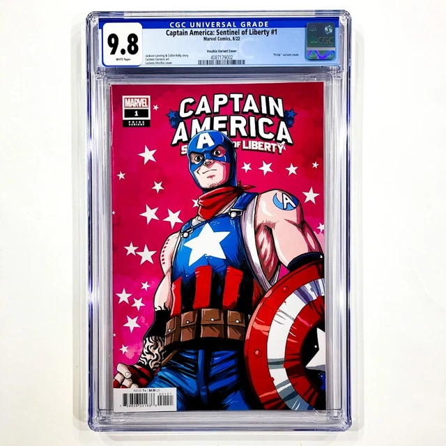 Captain America: Sentinel of Liberty #1 CGC 9.8 NM/M Vecchio Pride Variant 2022