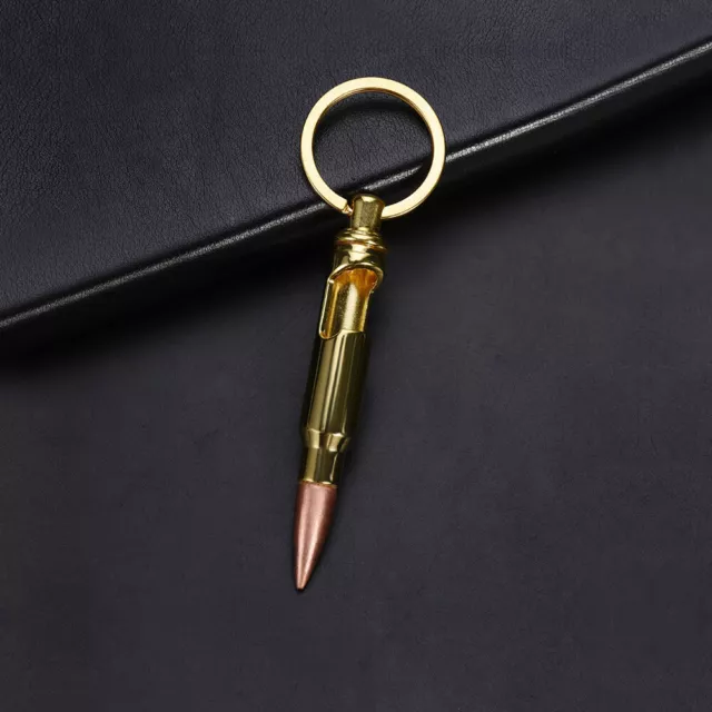 Bullet Shell Bottle Opener Beer Soda Gold Keychain Key Ring Gift