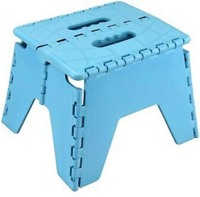 Folding handy step stool  easy Flat storage Collapsible for standing sitting