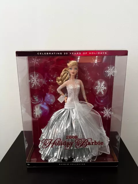 NRFB 2008 Mattel Special Edition 20th Anniversary HOLIDAY BARBIE Doll #L9643