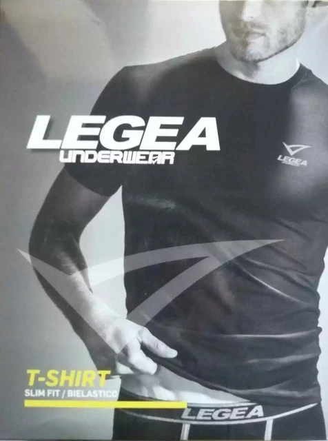 Pack 3-6 T-SHIRT UOMO LEGEA COTONE BIELASTICO BLU NERO GRIGIO SPORT FITNESS
