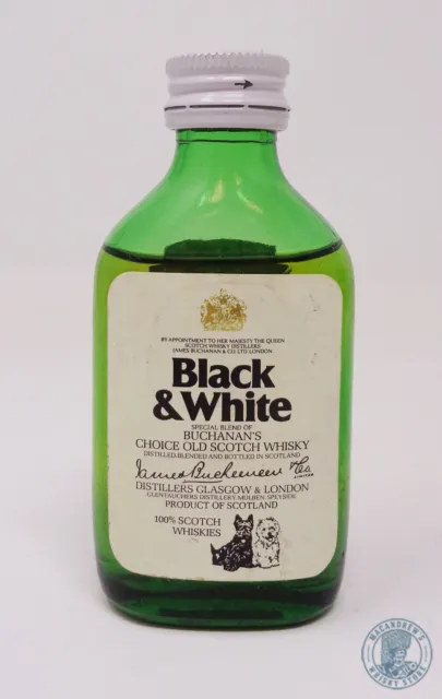 Miniature / Mignon Scotch Whisky BLACK & WHITE (e)