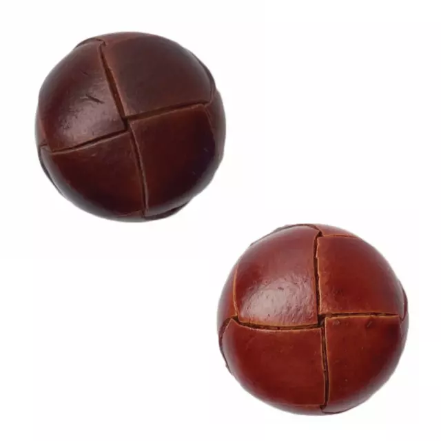 15mm Faux Leather Panel Football Look Buttons Coat Duffle Jacket