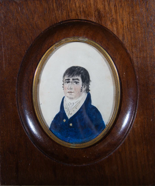 Mid 19th Century Watercolour - Fashionable Young Gentleman