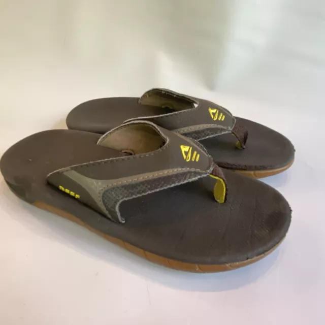 Reef Kids Slap II Brown Flip Flop Thong Sandel size 11/12