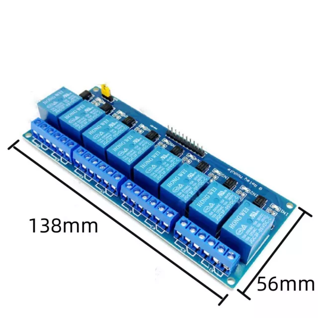 1 Piece 8-Channel 5V Relay Module Low Level Trigger Interface Board 2