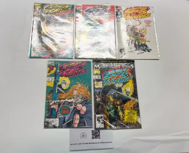 5 Spirits of Vengeance Marvel Comics Books #1 2 3 4 5 Ghost Rider Blaze 10 LP3