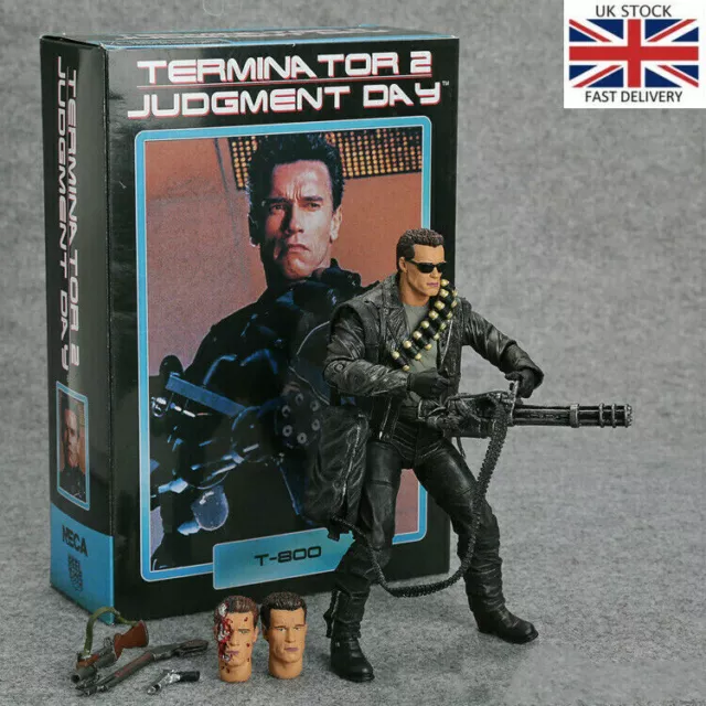 "Figura de acción NECA Terminator 2: Judgment Day T-800 Arnold Schwarzenegger 7"
