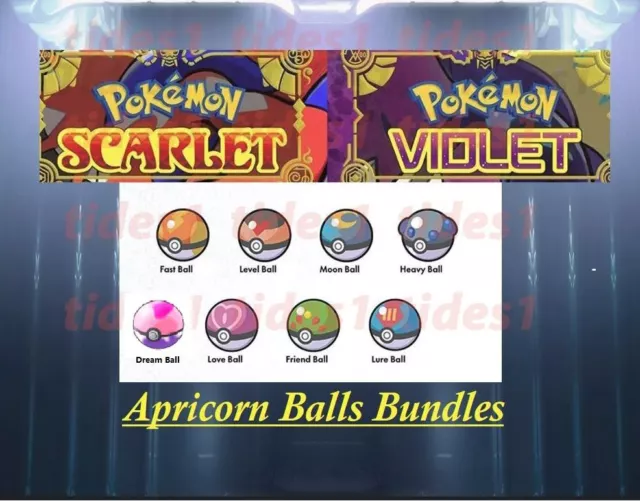 Pokémon SCARLET AND VIOLET ~ Apricorn Balls   Bundle~ Same day delivery~