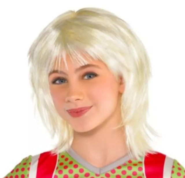 DISNEY ZOMBIES ADDISON Wig Platinum Child Size Halloween Kids Costume ...