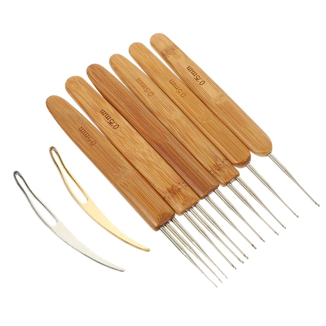 Dreadlocks Needle Set Wooden Yarn Crochet Tooletries Wick Dreads Tool