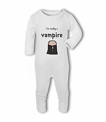 Im Really a Vampire funny - Baby Romper Suit by BWW Print Ltd