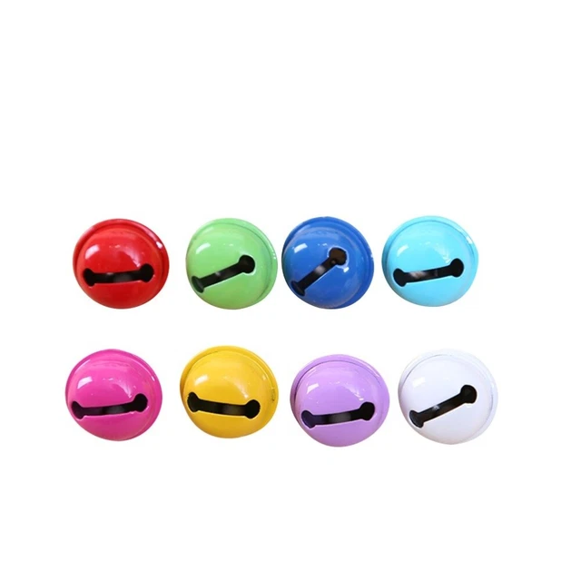 20 piezas 22mm Colores Pintados Jingle Bell Metal Redondo Mini Campanas Joyería Ornam