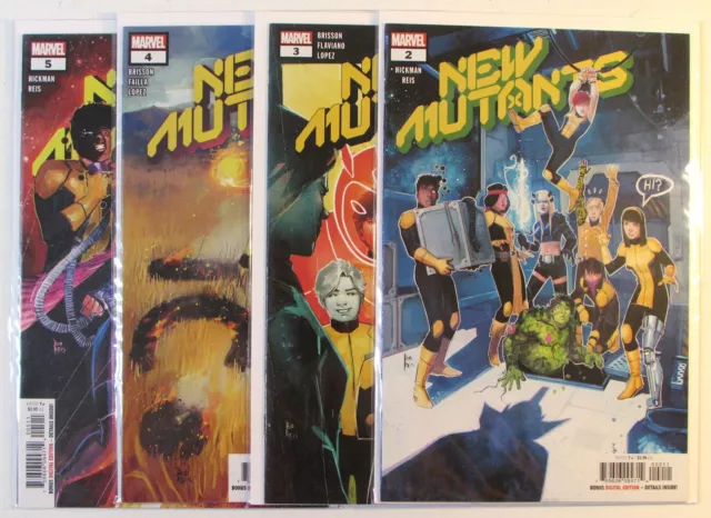 New Mutants Lot of 4 #2,3,4,5 Marvel (2020) Dawn of X Comic Books