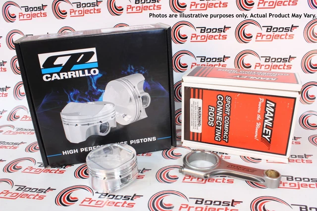 Manley Mitsubishi Evo VIII/IX 4G63/4G63T 85mm Bore 8.5:1 Comp Ratio -12.1.0cc Dish T/T Piston Set