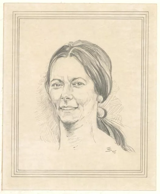 Terry Shelbourne (1930-2020) - 1975 Graphitzeichnung, Frauenportrait 2