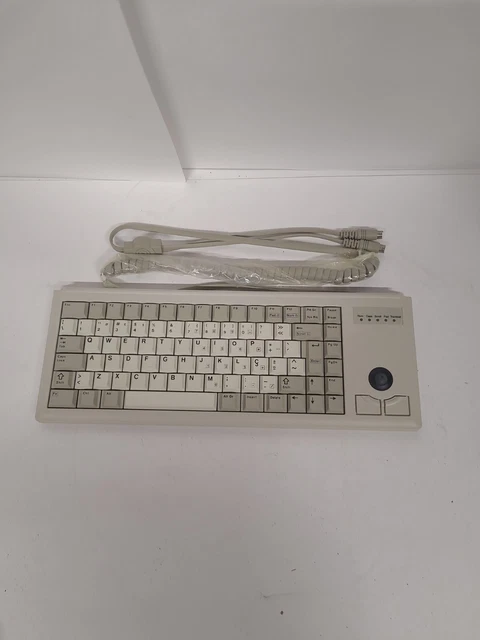 Keyboard Cherry G84 4400PAM 01 ML4400 With Trackball NOS 6 Pin Mini DIN Male