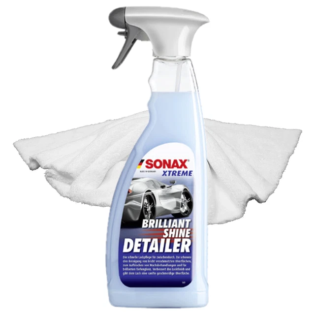 SONAX XTREME Brilliant Shine Detailer 750ml + Edgeless Superflausch Mikrofaser