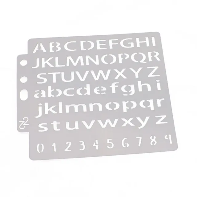 Kit de plantillas de dibujo de letras del alfabeto