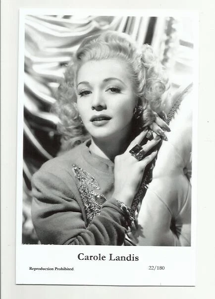 (Bx19) Carole Landis Swiftsure Photo Postcard (22/180) Filmstar Pin Up Glamor